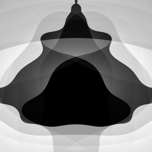 Buddhabrot rendered with 6 iterations.